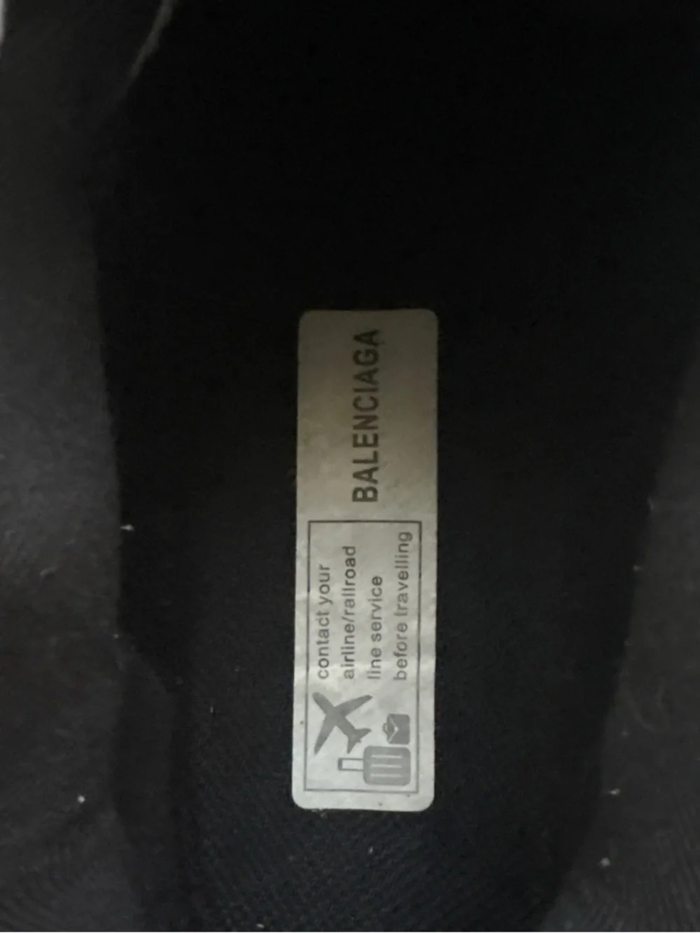 Balenciaga Black Logo Insole Sticker - Picture 5 of 6